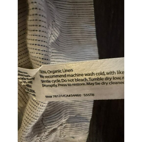 Eileen Fisher Natural Linen Trench Coat - Picture 6 of 6